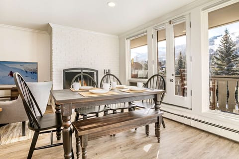 Take in the views at the dining table with seating for 6.