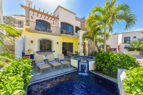 Poolside view of patio