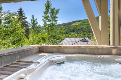 Relax in this hot tub with a view after a fun-filled day of adventures!