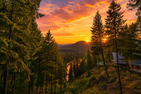Sunset over Big Jim Mountain