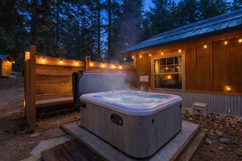 Soak in your private hot tub