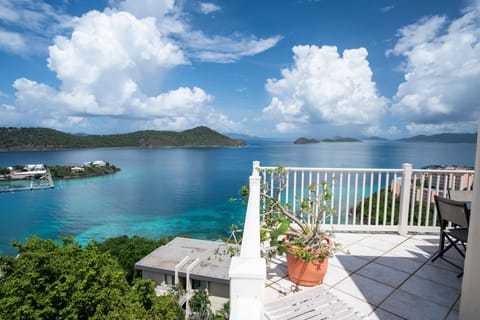 Large wrap around balcony.