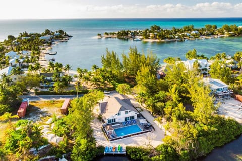 Aerial view of Hidden Cove's backyard. The island's Bioluminescent Bay is across the street. 