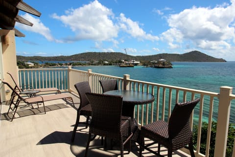 Large balcony for enjoying the island views.