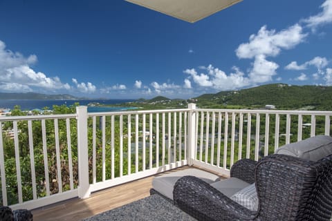 Large balcony for taking in the views.