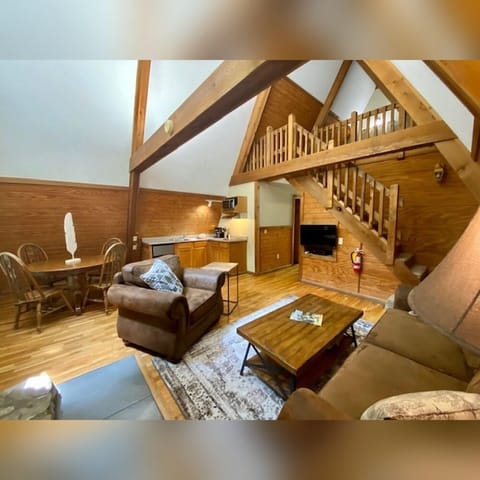 A-Frame #14 interior living kitchen