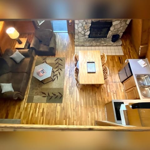 A-Frame #15 interior loft view