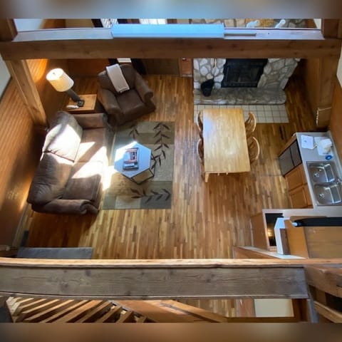 A-Frame #15 interior loft view