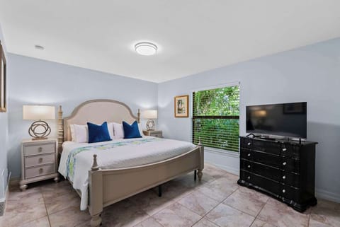 Master Bedroom with King Bed and Flat Screen TV