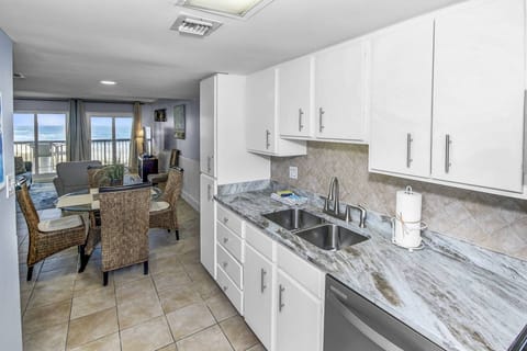 The kitchen is fully stocked with everything you need to cook delicious meals on the nights you want to stay in