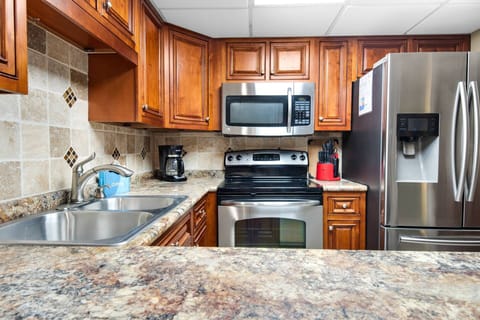 Bright kitchen with lots of counter space!