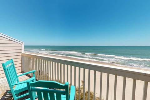 Enjoy beautiful ocean views from the open deck