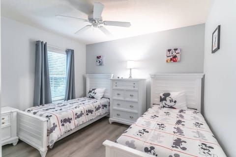 Guest room with double twin beds and Mickey decor! (Second Floor)