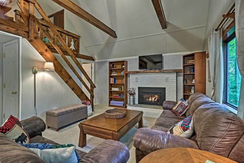 Pocono Lake Vacation Rental | 3BR | 1BA | Stairs Required | 1,500 Sq Ft