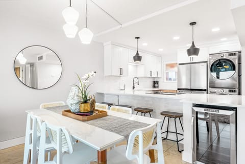 Gather around this stylish dining area perfect for sharing meals,