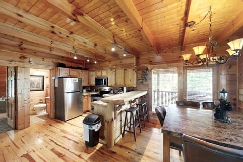 Your kitchen boasts all your major appliances. There is also a half bath off the kitchen for added convenience!