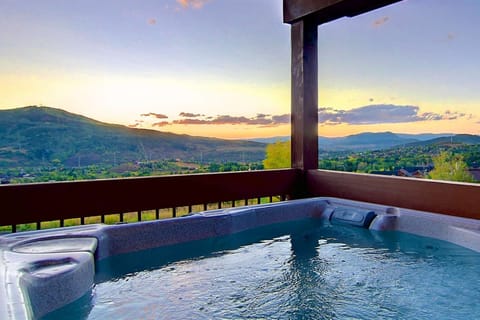 Enjoy a Beverage & the Amazing Views from the Hot Tub