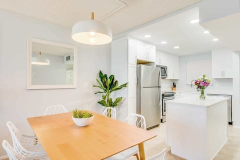 Dining table seats six