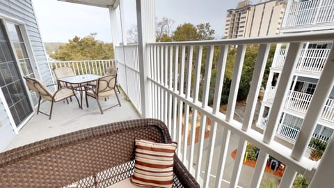 Outdoor furnished patio area