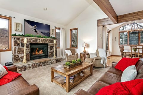 Enjoy the living, dining and kitchen areas as one open space.