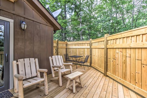 Spacious Deck | Outdoor Dining | Swing Chairs | Mountain Views