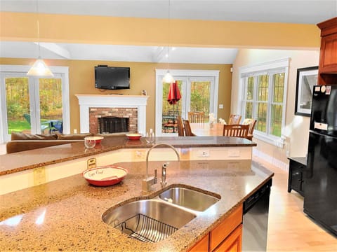 View from kitchen to dining area- 22 Charlene Lane- Harwich- Cape Cod- New England Vacation Rentals
