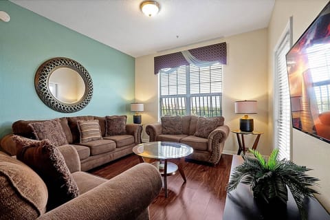 Bright Living Room with access to the private balcony