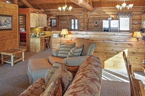 Living Room | Free WiFi | Stone Fireplace