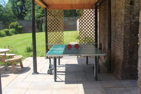 Why not try table tennis in the walled garden