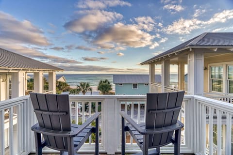 View from the top floor balcony