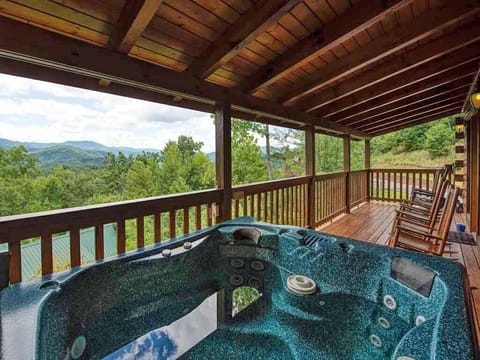 Deck - Hot Tub with a Smoky Mountain View