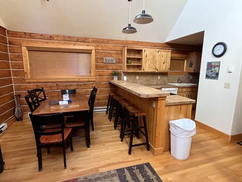 Dining table and breakfast bar