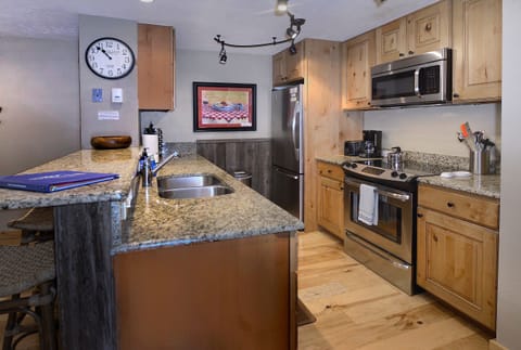 Galley style kitchen