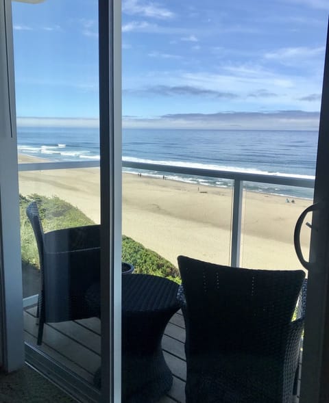 Oceanfront deck for ultimate whale watching