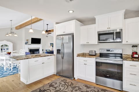 Updated kitchen with stone counters