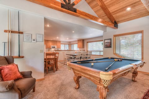 Pool Table located upstairs