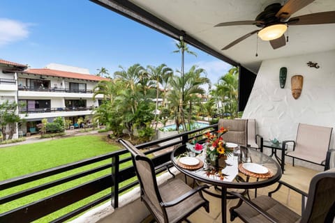 Spacious lanai at our Kona Hawaii Vacation Rental