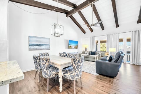 Warm and Inviting Dining Table With Enough Space To Comfortably Seat Six