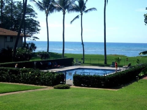 Waiohuli Beach Hale Pool view from #205