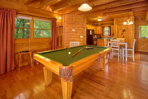 Wooden Slate Pool Table - Great Room at Hidden Romance