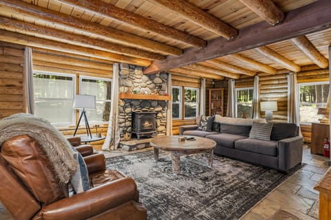 TV Room: Tahoe Donner Log Cabin