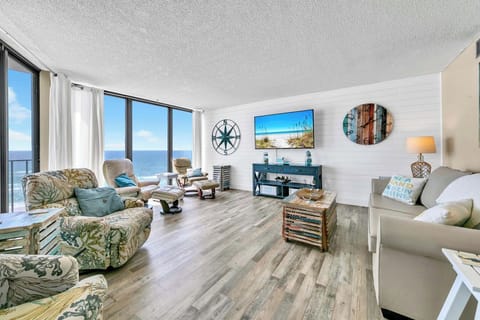 Dining table to living room view