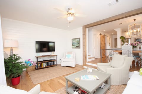 Living Room with Flat Screen TV