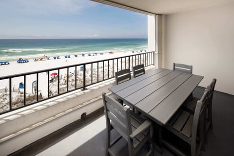 Large Private balcony with direct gulf views