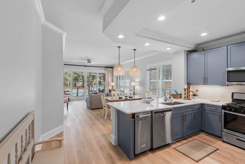 Kitchen to living room view