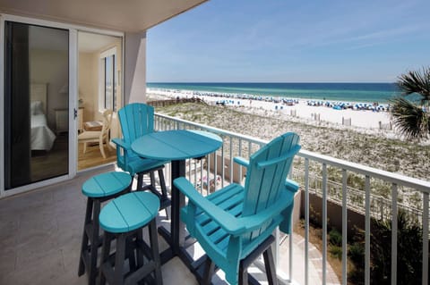Gulf front views from the private balcony
