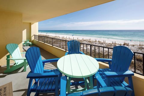 Private balcony with gulf front views