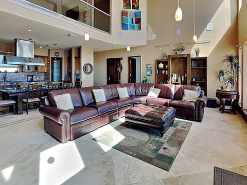 Living Area - Large Sectional, Deck Access - First Floor