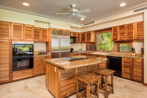 Spacious Kitchen with Koa Cabinets