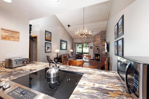 Kitchen overlook into Main Living Space